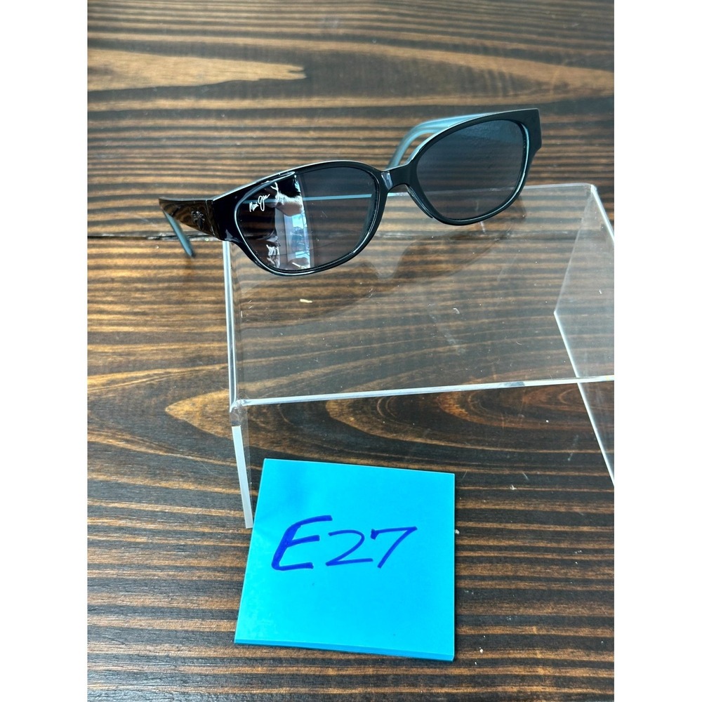 Maui Jim Anini Beach MJ 269-03A Polished Black On Blue Sunglasses Full Rim 135mm